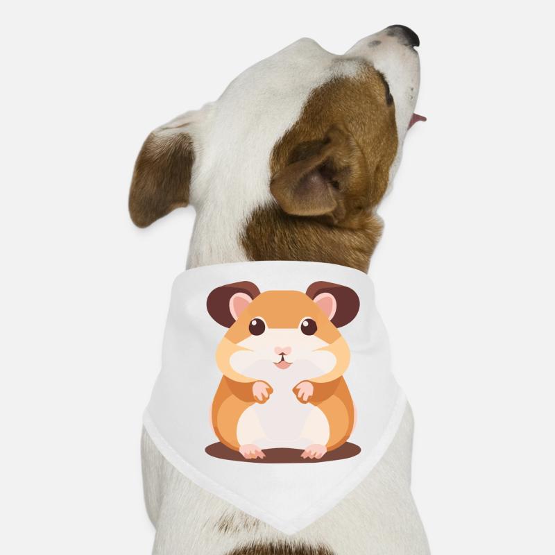Hamster mignon avec de grands yeux Bandana pour chien
