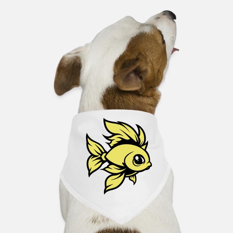 Poisson rouge poisson bande dessinée Animal Bandana pour chien