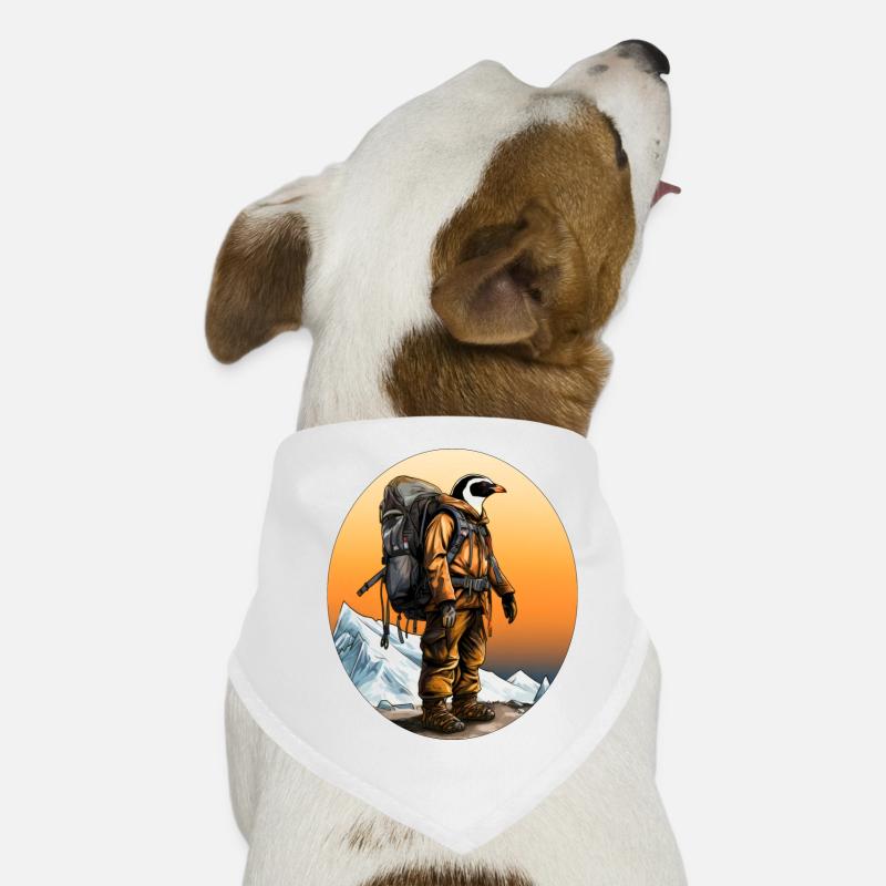 Pinguine Wandern / Bergsteiger Pinguin Hunde-Bandana
