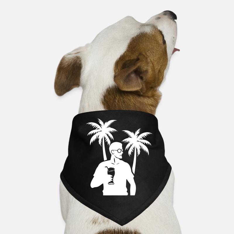 Palm Tree Holiday Boire Bandana pour chien
