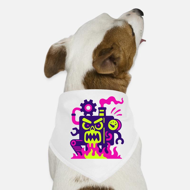 Monster Machine on Fire Hunde-Bandana