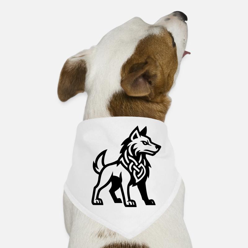 Wolf Wikinger Hunde-Bandana