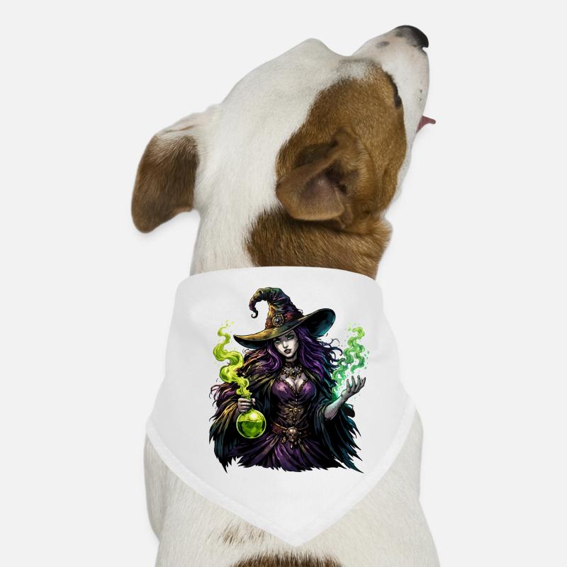 Witch with Potion Dog Bandana