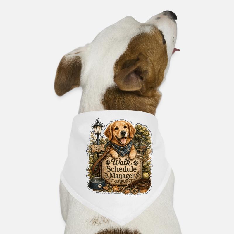 Walk Schedule Manager Dog Dog Bandana