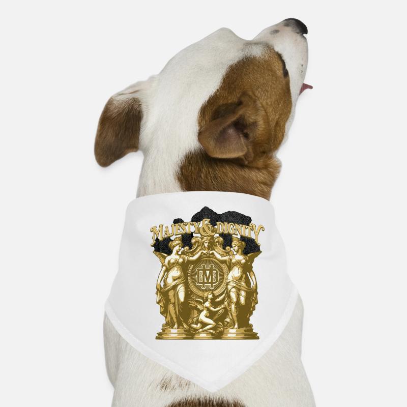 Majesty & Dignity Gold Crest Dog Bandana