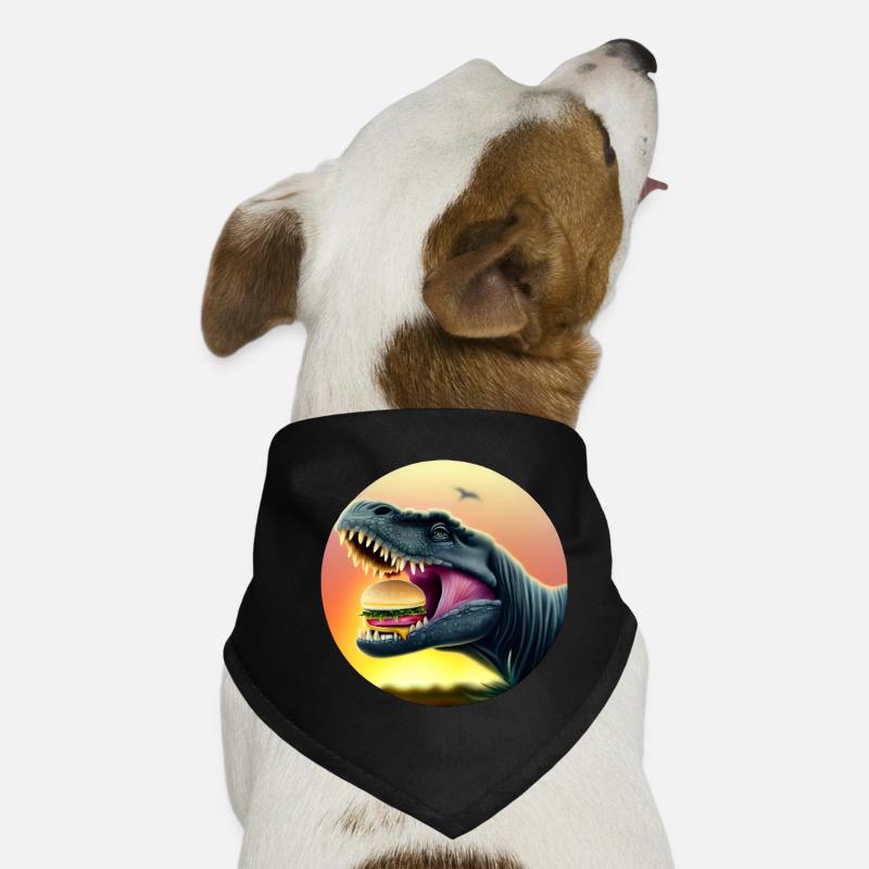 Cheeseburger Dinosauerier Bandana pour chien