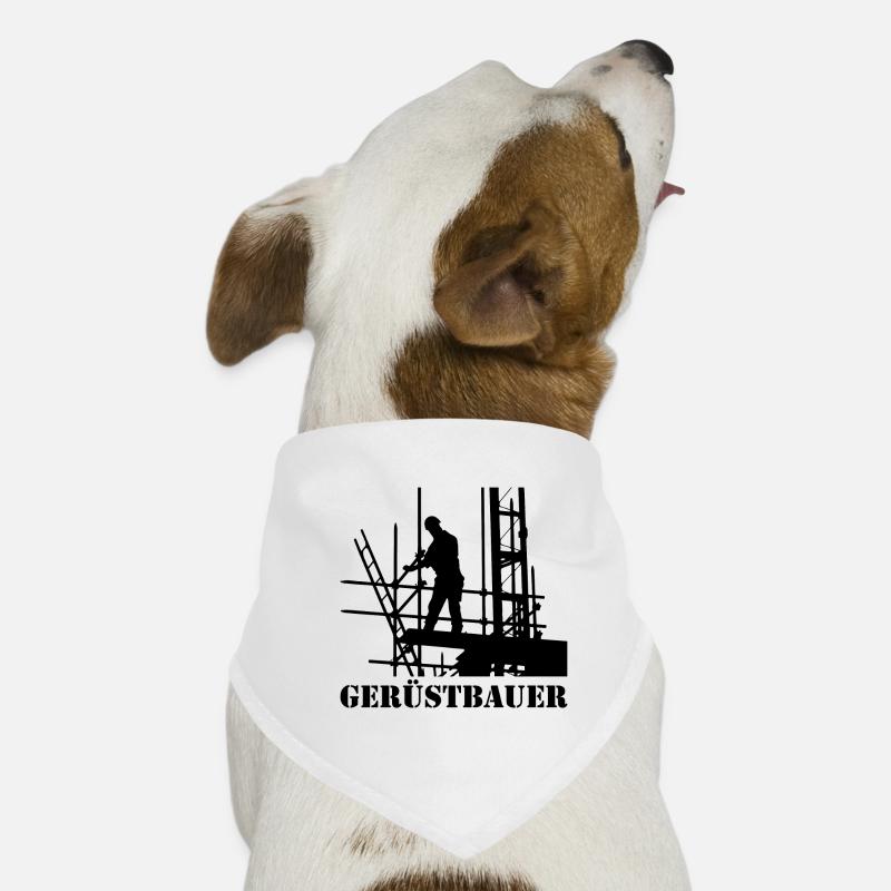 Gerüstbauer Arbeit Geschenk Gerüster Beruf Hunde-Bandana