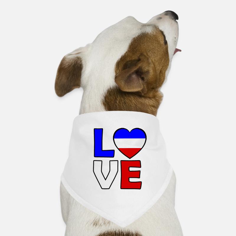 Französische Liebe Hunde-Bandana