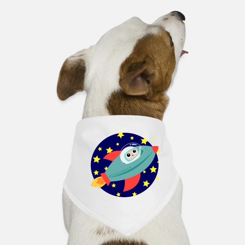 Fusée astronaute Univers Bandana pour chien