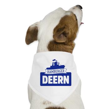 HAMBURGER DEERN | SCHLEPPER HAFEN GESCHENK - Hunde-Bandana - Weiß - Vorne