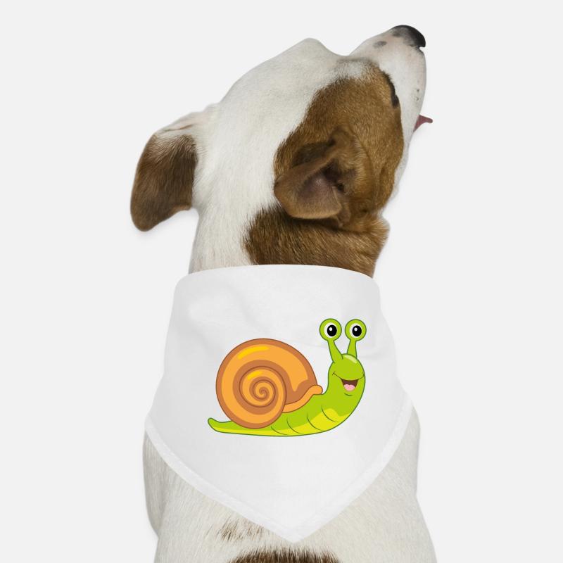 Lustige lächelnde Schnecke Hunde-Bandana