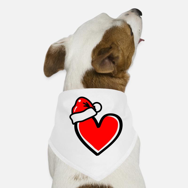 Herz Weihnachten Xmas Hunde-Bandana