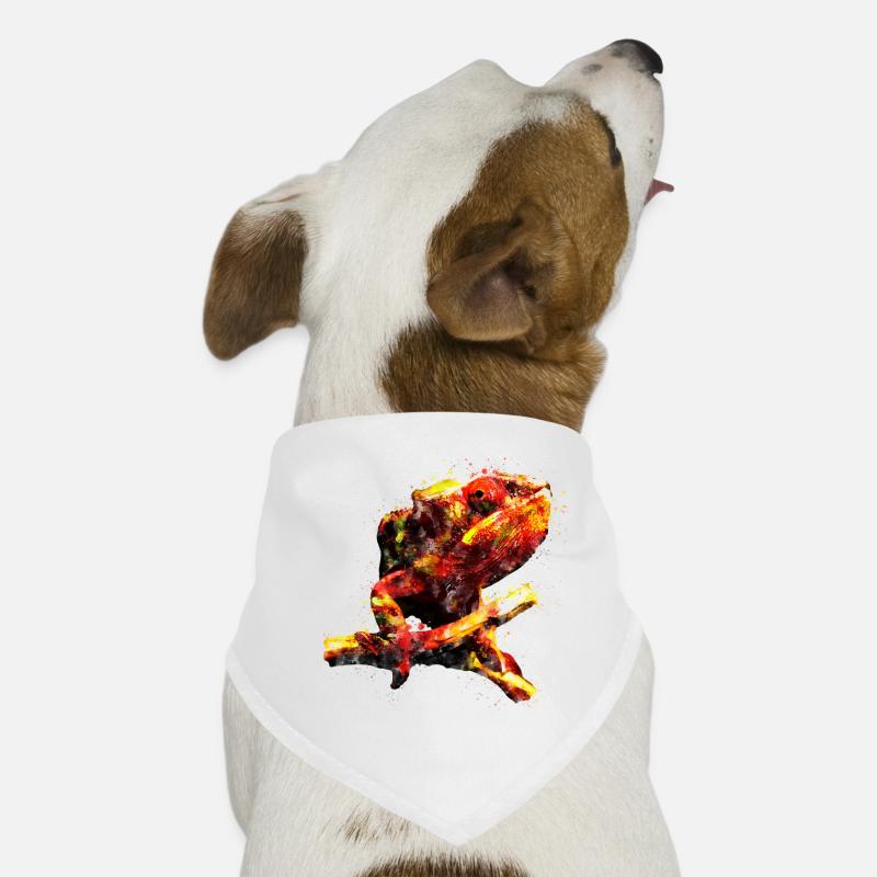 gxp perfect chamaeleon chameleon - Hunde-Bandana - Weiß