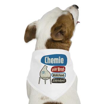 Chemie Werbung - Hunde-Bandana - Weiß - Vorne