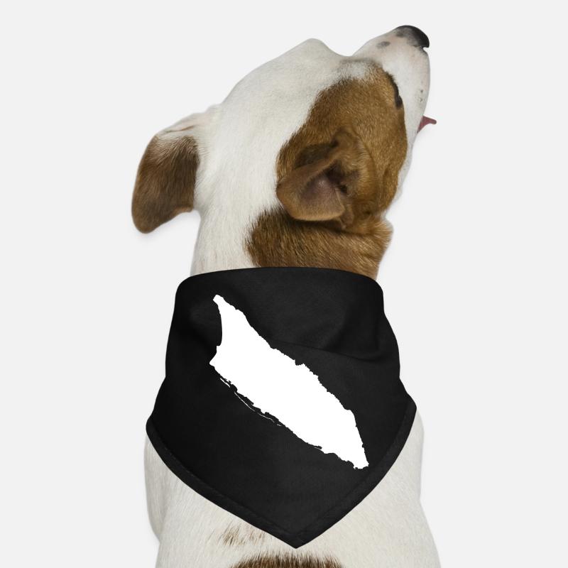 Aruba map flag Dog Bandana