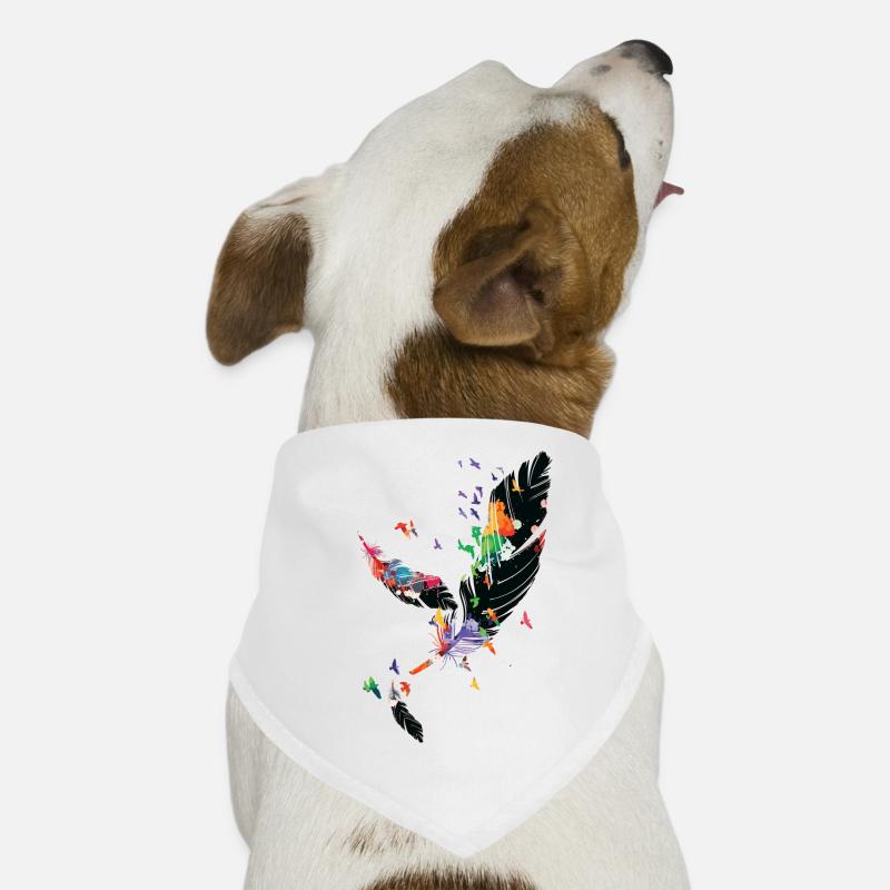 FEATHERS Dog Bandana