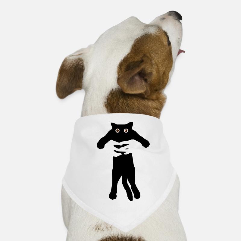 Sieste de chat - Bandana pour chien - blanc