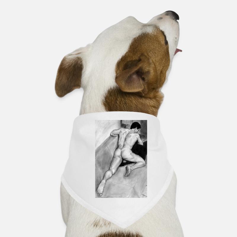 Pencil man ass Dog Bandana