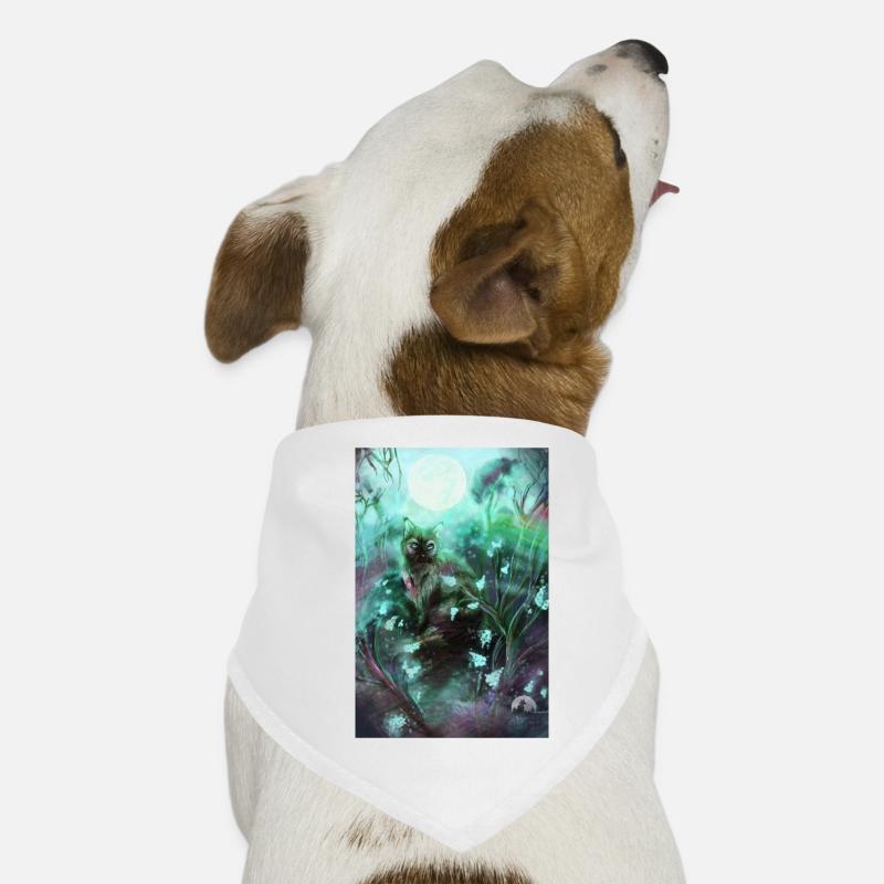 Chat de la forêt dans la forêt magique Bandana pour chien