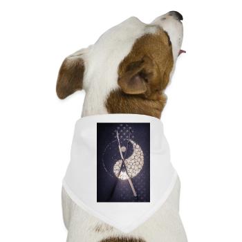 Katana: Yin und Yang - Hunde-Bandana - Weiß - Vorne