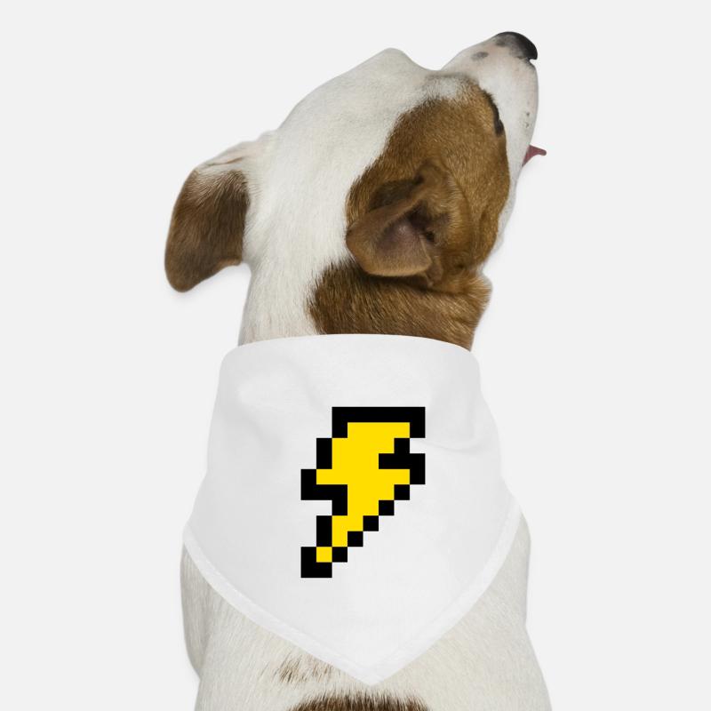 Pixel Lightning Dog Bandana