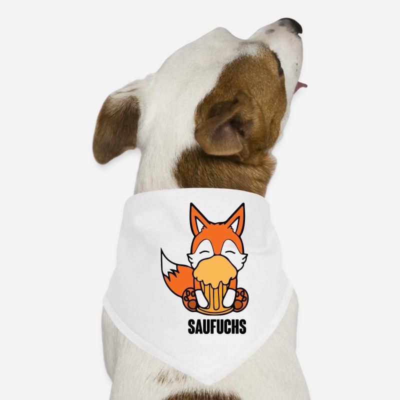 Fuchs Saufuchs Biertrinker Saufen Bier Hunde-Bandana