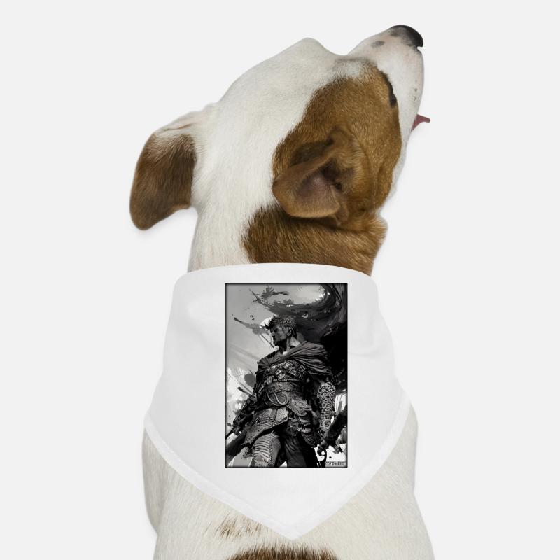 Warrior Sword Vintage Noir Blanc 3 Bandana pour chien