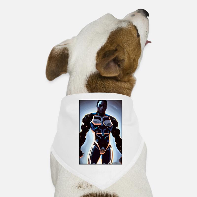 Cyborg Man Future Sci-Fi Machine Technology Bandana pour chien