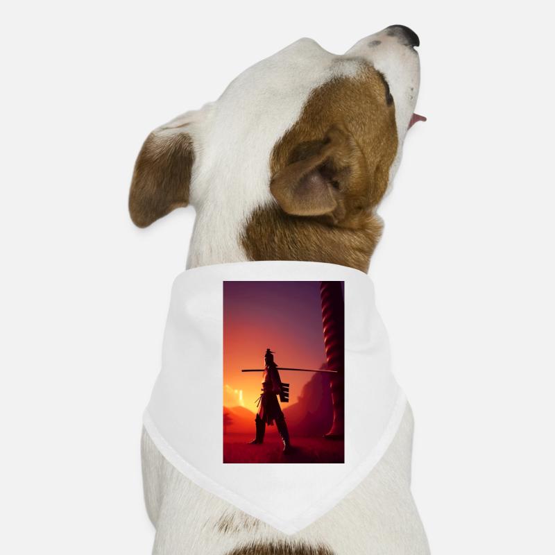 Samurai 2 - Hunde-Bandana - Weiß