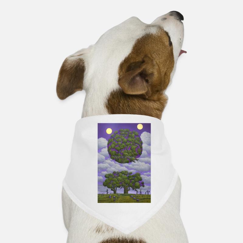 Tree and moon Dog Bandana