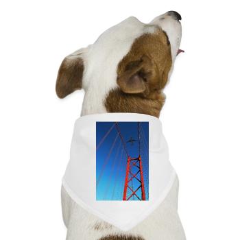 Fernweh - Hunde-Bandana - Weiß - Vorne