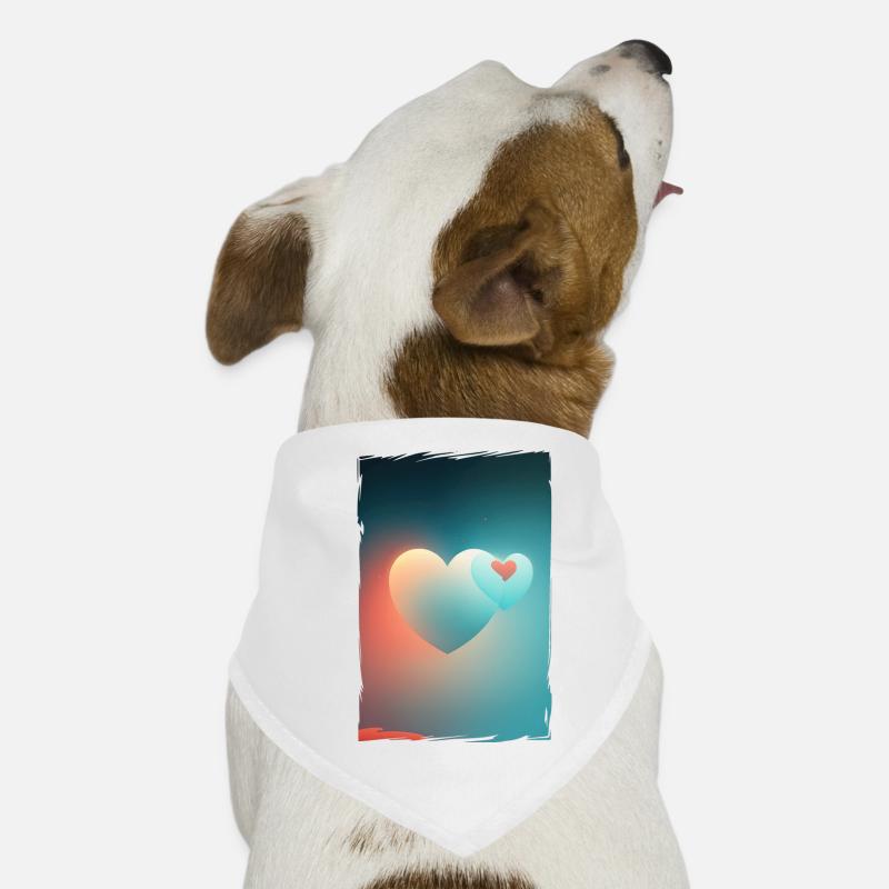 Amour Illustration Design Minimaliste Bandana pour chien