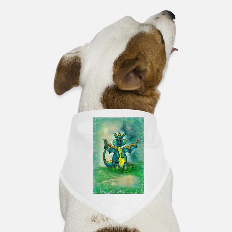 Drache mit Hintergrund Hunde-Bandana