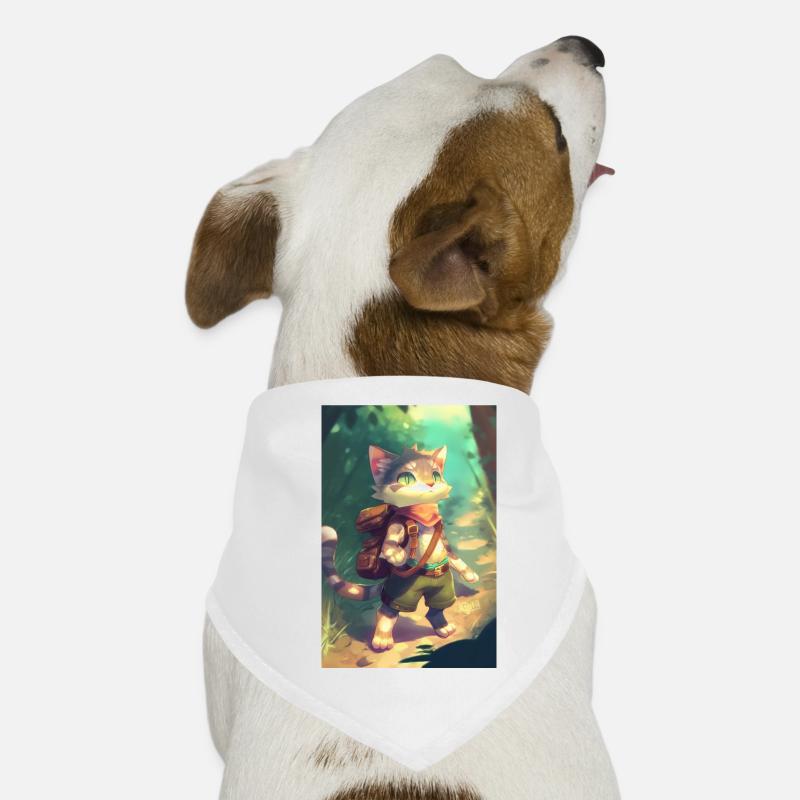 Cat Hiking Adventurer Dog Bandana