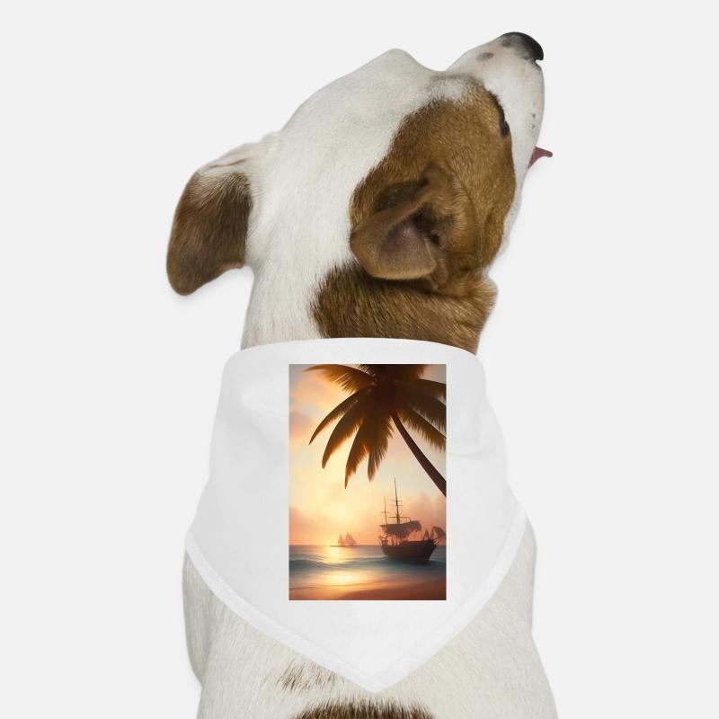 Caraïbes Palm Beach Bandana pour chien