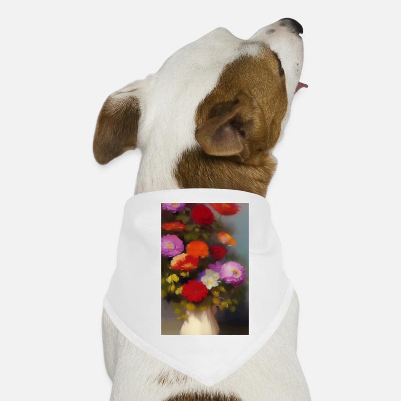 Fleurs et papillon Bandana pour chien
