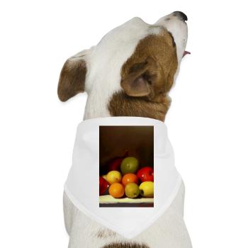 Früchte - Hunde-Bandana - Weiß - Vorne