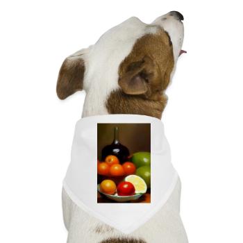 Früchte - Hunde-Bandana - Weiß - Vorne