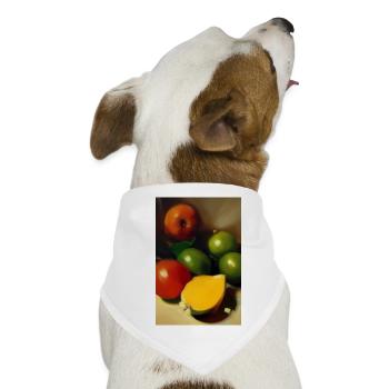 Gesunde Früchte - Hunde-Bandana - Weiß - Vorne