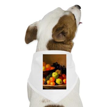 Früchte - Hunde-Bandana - Weiß - Vorne