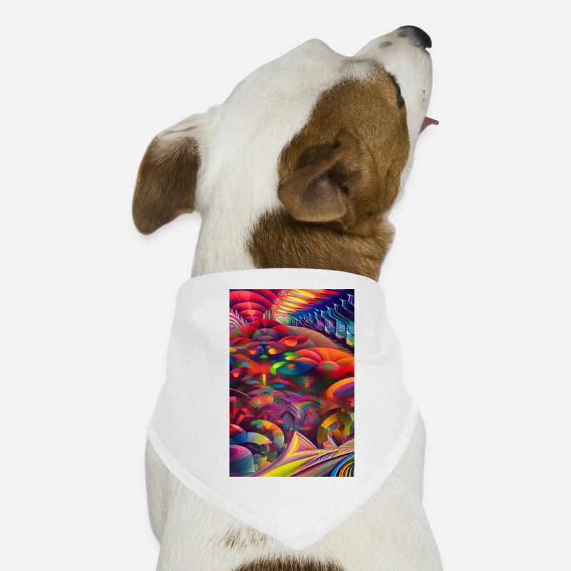 Art abstrait Bandana pour chien