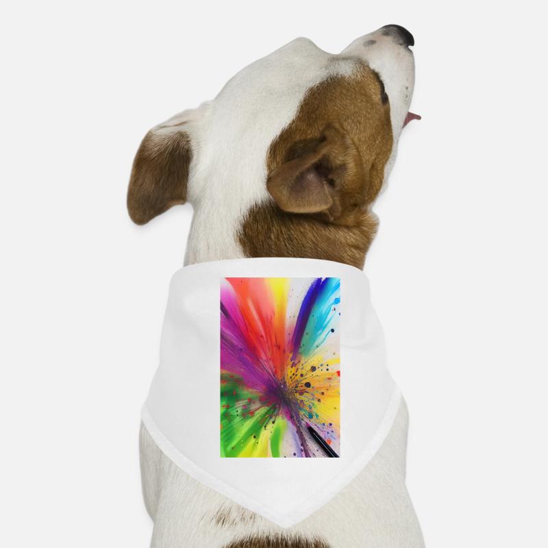 Farbklecks Hunde-Bandana