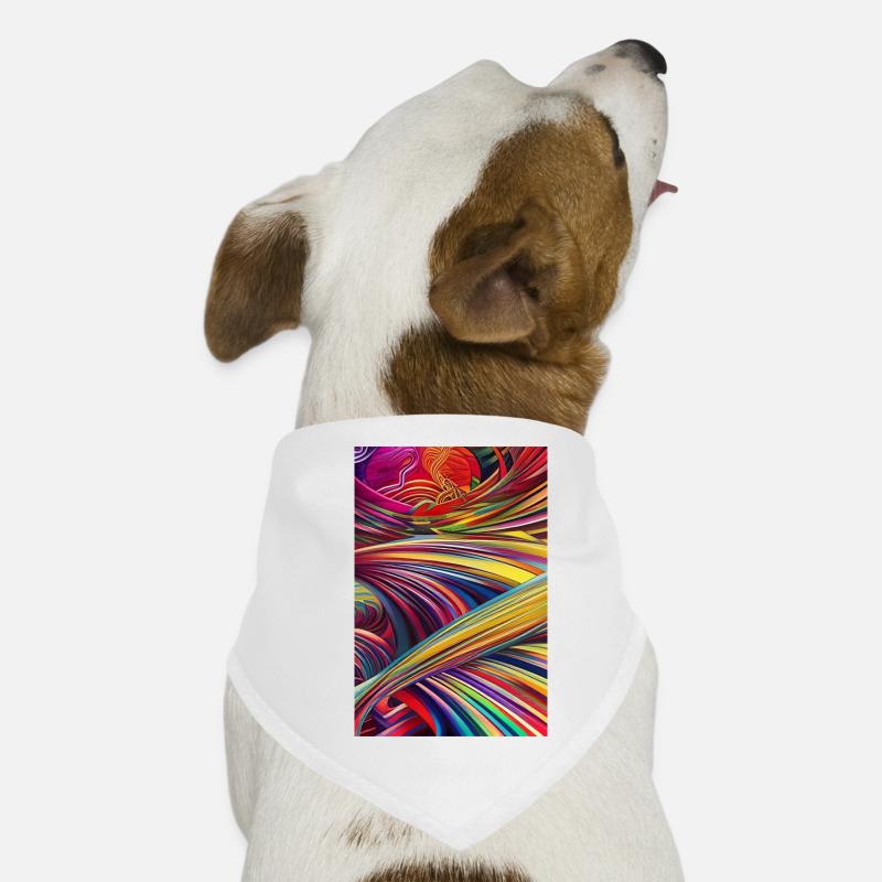 Art abstrait Bandana pour chien