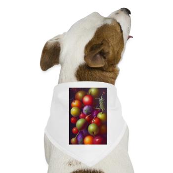 Früchte - Hunde-Bandana - Weiß - Vorne
