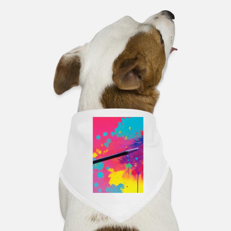 Abstrakte Kunst Hunde-Bandana