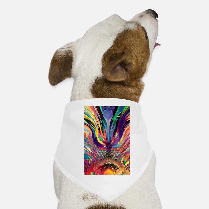 Art abstrait Bandana pour chien