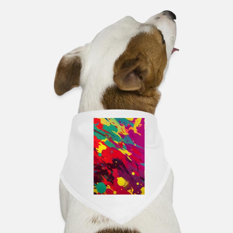 Art abstrait Bandana pour chien
