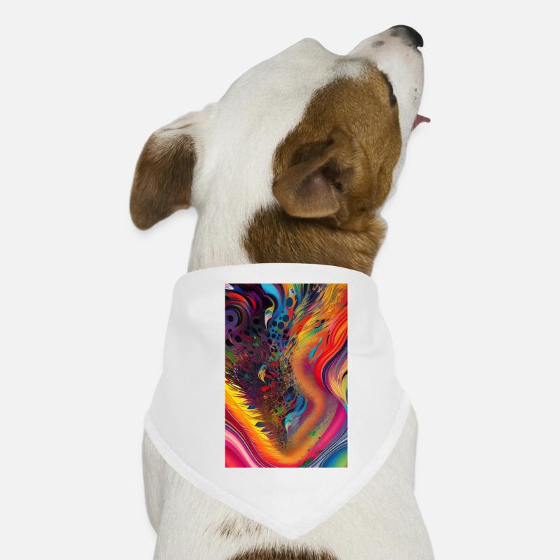 Art abstrait Bandana pour chien