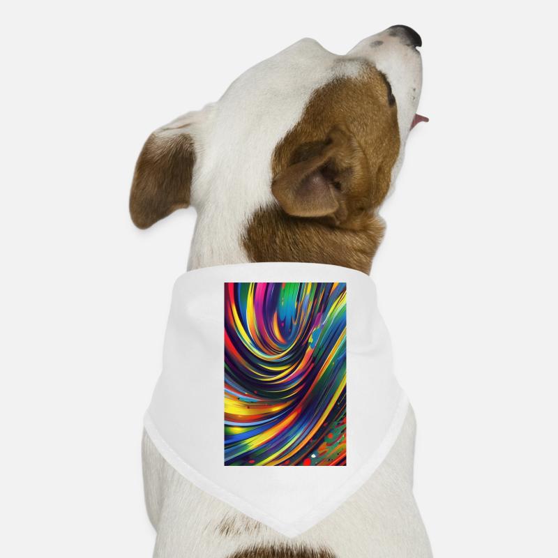 Art abstrait Bandana pour chien