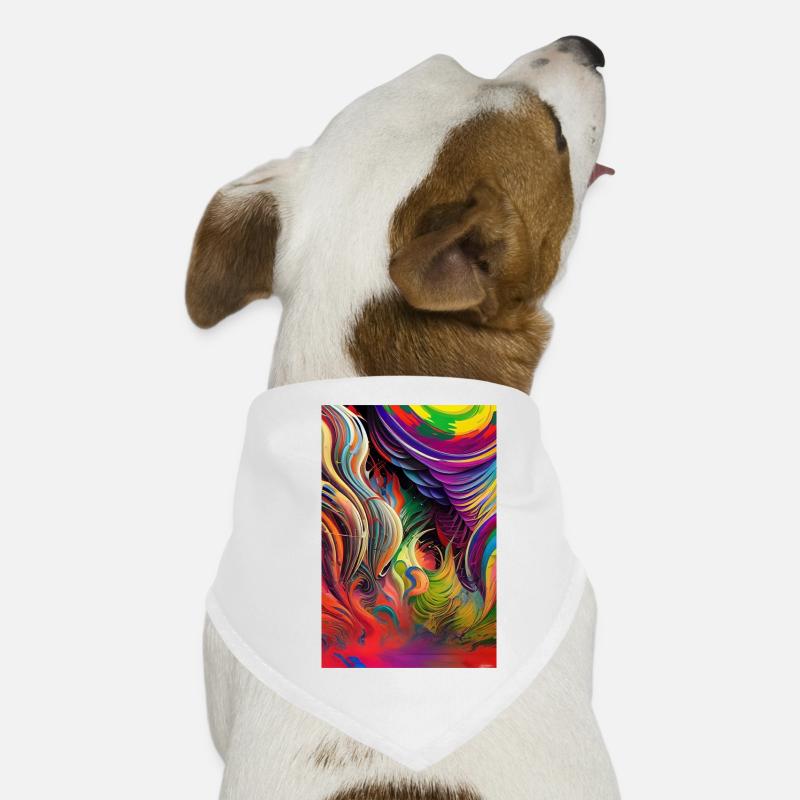Abstrakte Kunst Hunde-Bandana